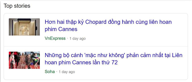 Các loại Rich Snippets 10