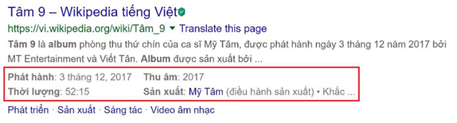 Các loại Rich Snippets 4