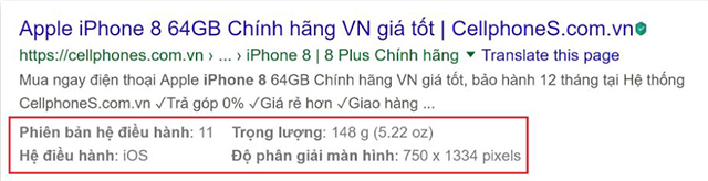 Các loại Rich Snippets 5