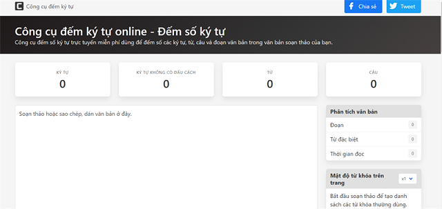 đếm chữ online 5