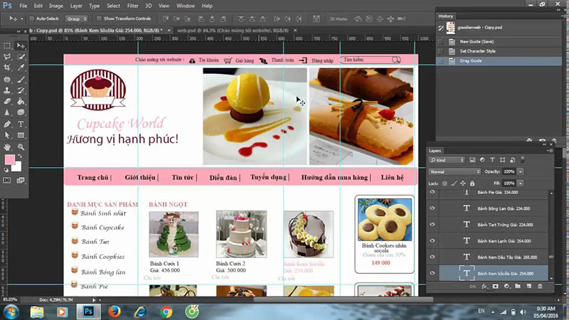 Thiết kế web tập trung vào ảnh đồ họa
